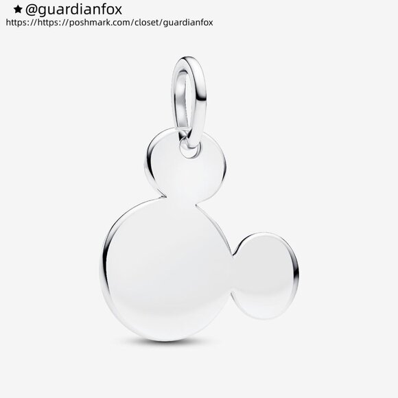 Pandora Disney Mickey Mouse Engravable Dangle Charm - Picture 1 of 8